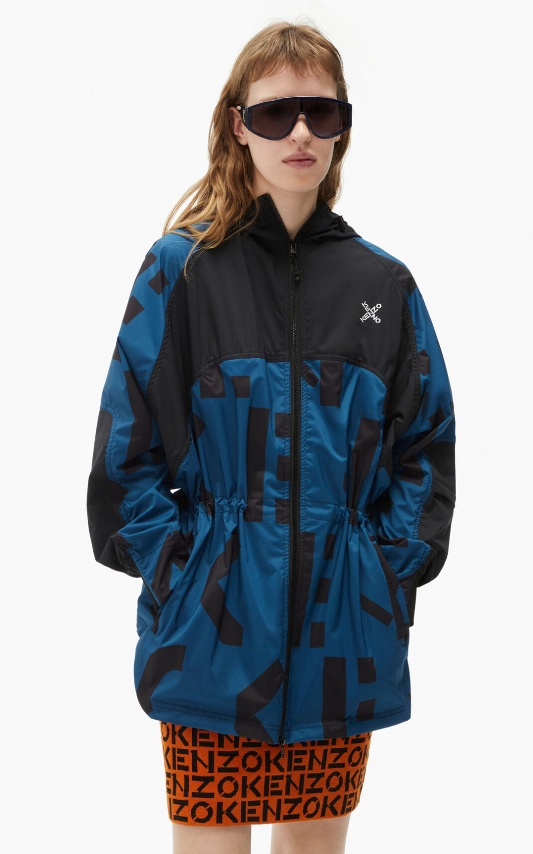 Kenzo Sport lightweight monogram Parke Ženske - Tamno Plave - Hrvatska GXMCDO529